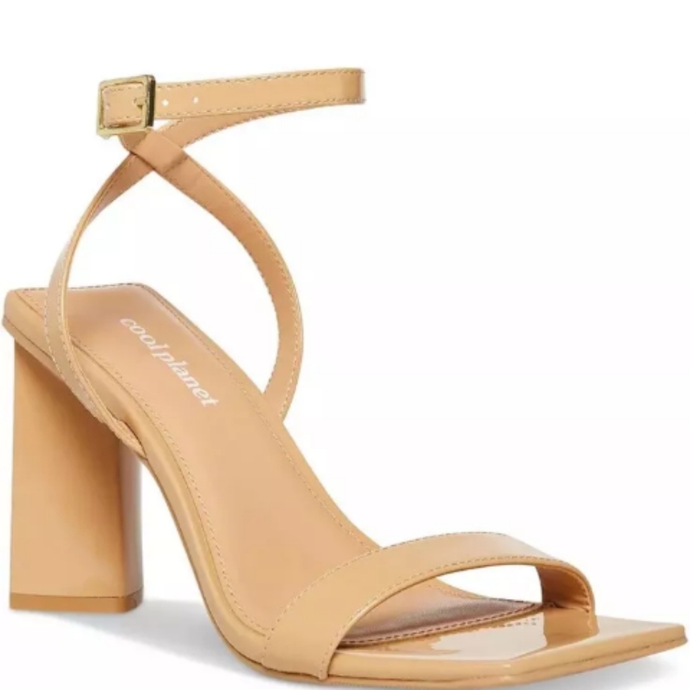 Cool Planet by Steve Madden Womens Sculptd Buckle Block Heels Shoes Size 10